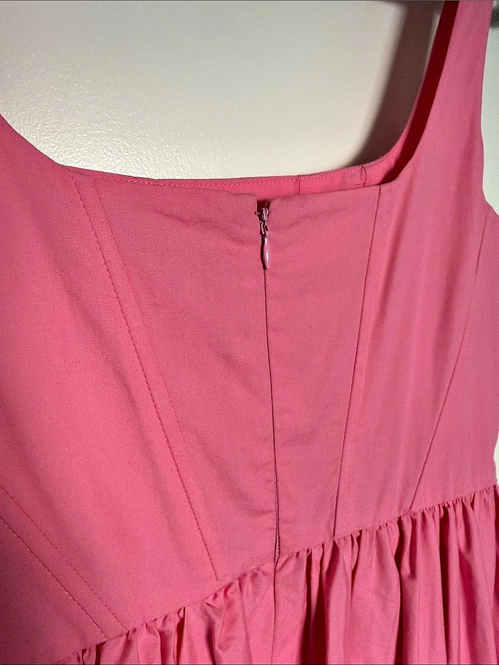 WAYF Jade Poplin Pink Dress - Picture 4 of 7